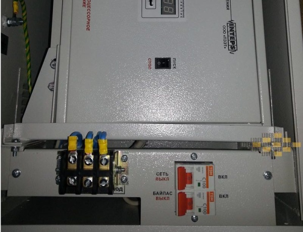 Стабилизатор уличный LIDER PS10000W-15 подключение