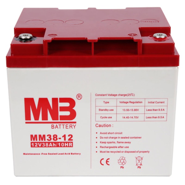 Аккумуляторная батарея MNB MM38-12 от магазина «LiderTeh» — электротехническое оборудование