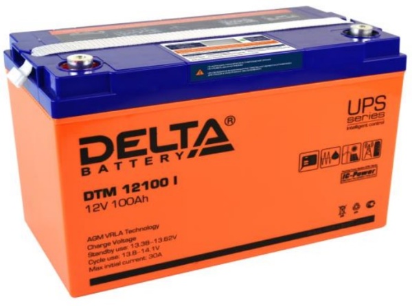 Аккумуляторные батареи DELTA DTM 12100 I