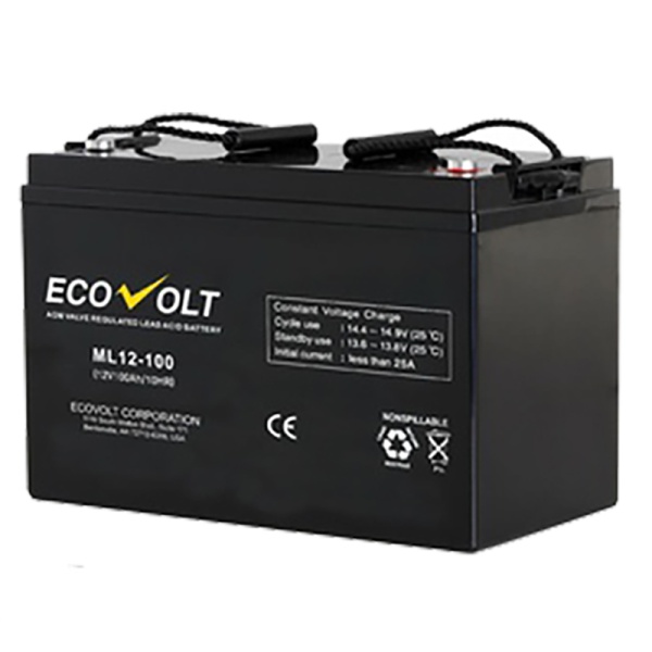 Аккумуляторная батарея ECOVOLT ML 12-100