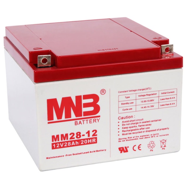 Аккумуляторная батарея MNB MM28-12 от магазина «LiderTeh» — электротехническое оборудование