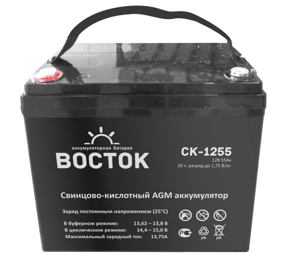Аккумулятор ВОСТОК СК-1255 AGM
